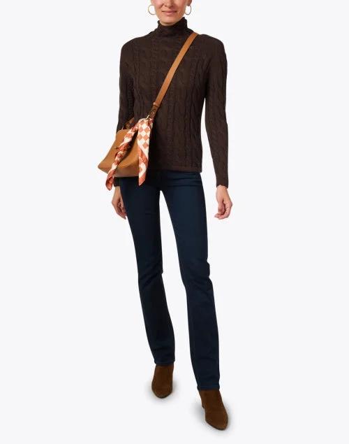 Brown Cotton Cable Sweater Brown Cotton Cable Sweater