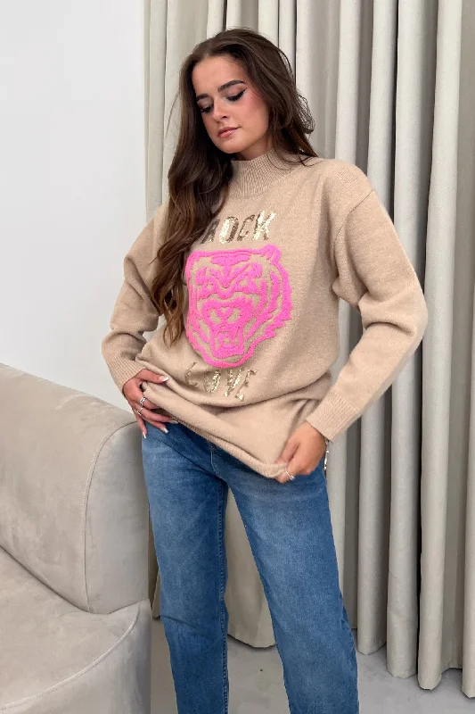Rock Love Jumper Dress Camel