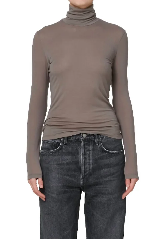 Pascale Turtleneck Sweater In Owl