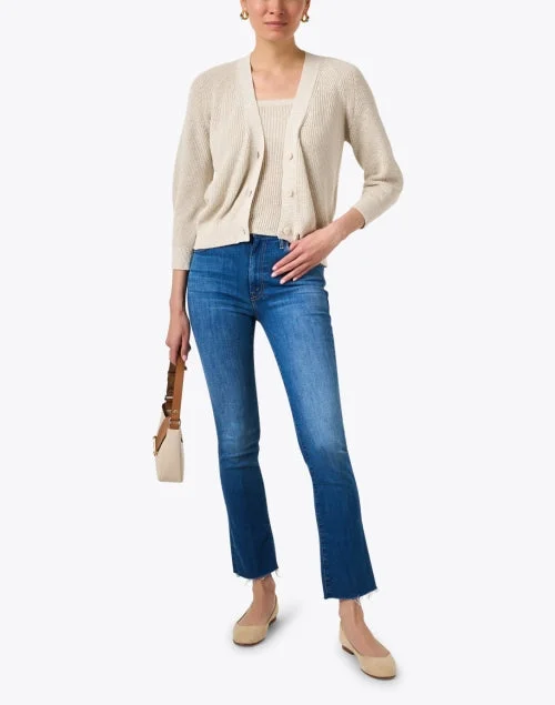 Tenore Beige Cardigan and Tank Set